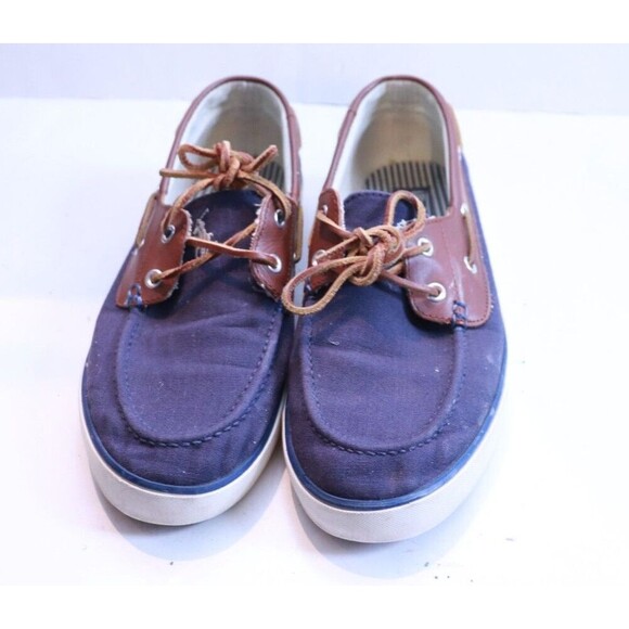 Polo Ralph Lauren Rylander Brushed Twill Canvas Shoes‎ Blue Size 10 D - Picture 3 of 7